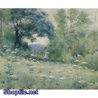 Tranh sơn dầu cô gái hái hoa